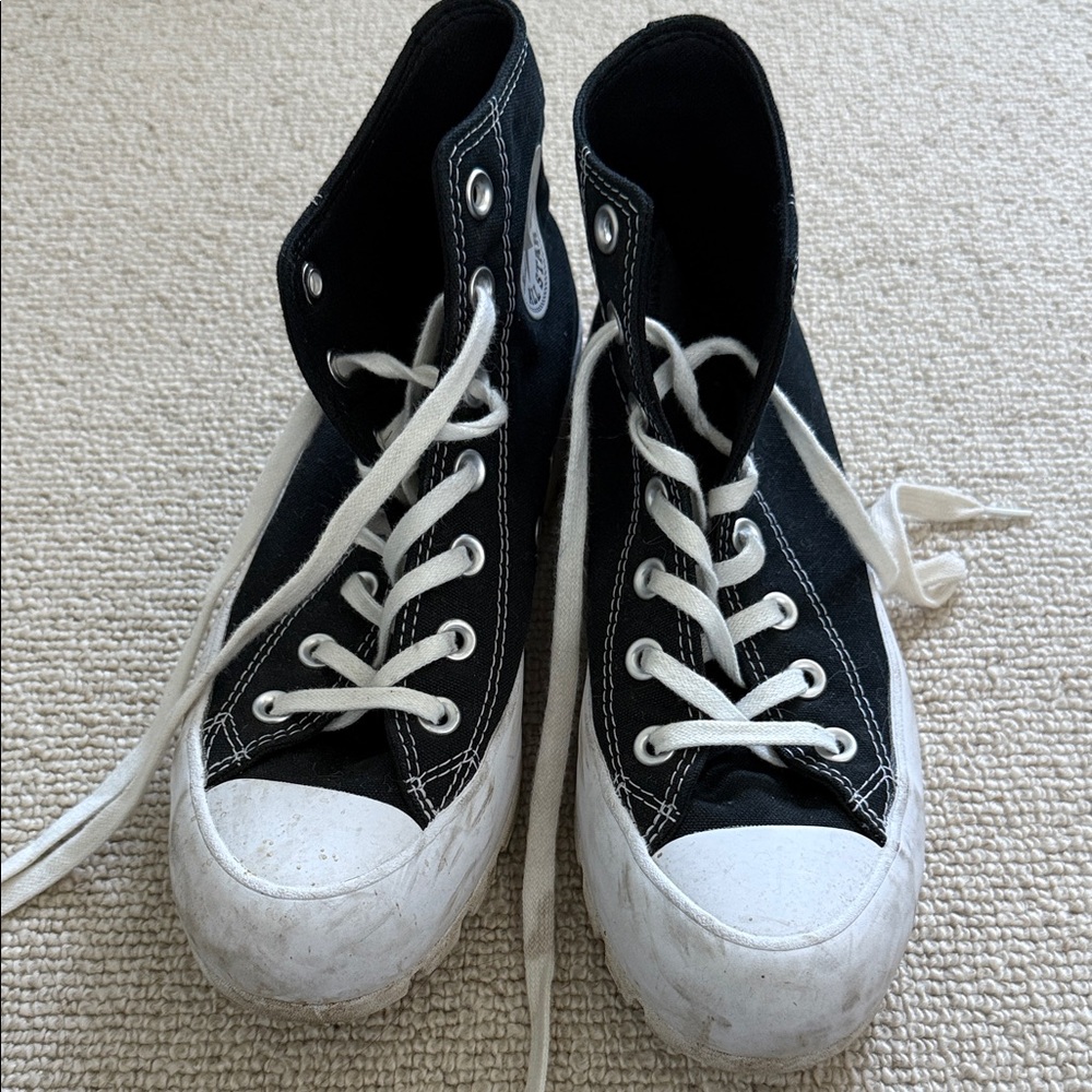 Converse Black and White High-Tops
